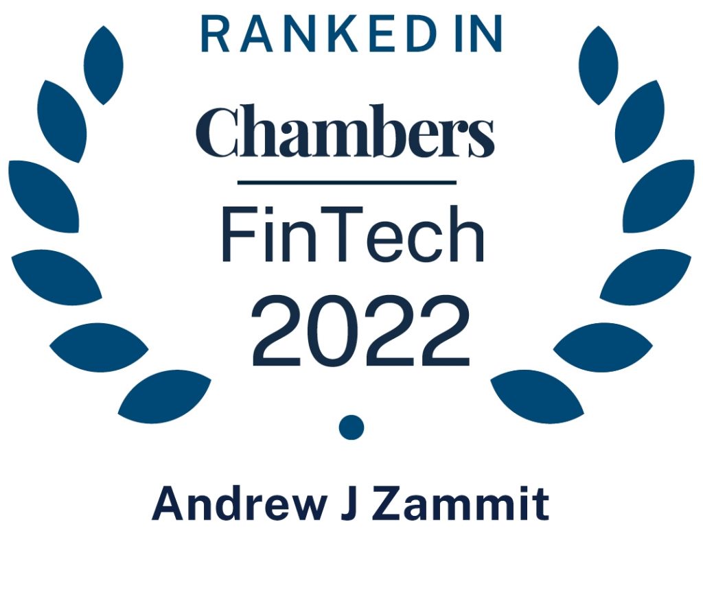 Chambers Fintech 2022 Andrew Zammit
